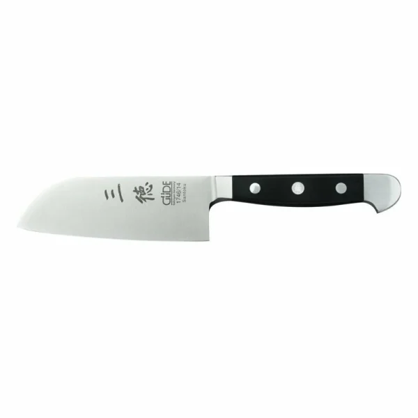 Güde ALPHA Kochmesser Santoku Glatt 1