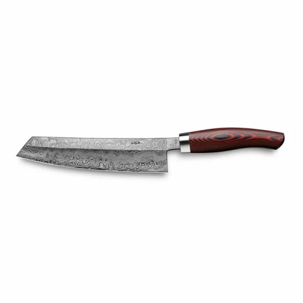 Nesmuk Manufaktur Nesmuk „Exklusiv C100“ Damast Kochmesser Micarta Red 1