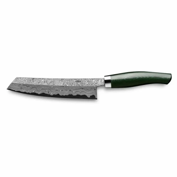 Nesmuk Manufaktur Nesmuk „Exklusiv C150“ Damast Kochmesser Micarta Green 1