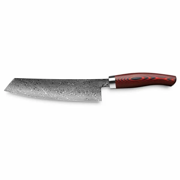 Nesmuk Manufaktur Nesmuk „Exklusiv C90“ Damast Kochmesser Micarta Red 1