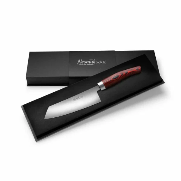 Nesmuk Manufaktur Nesmuk Soul Kochmesser Klein Micarta Red 1